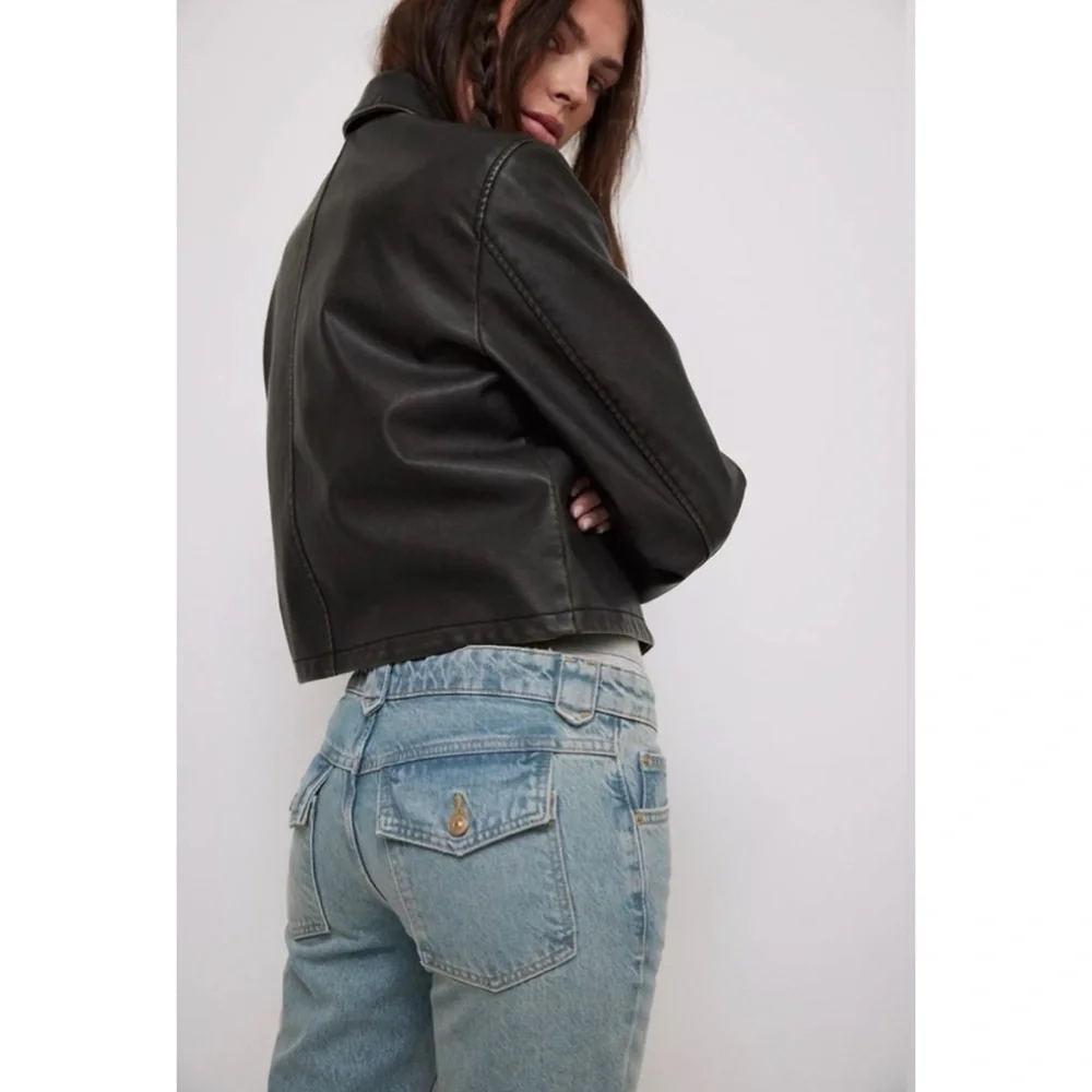 NWT Free People We The Free Flora Low-Rise Bootcut Jeans Kismet Blue 26